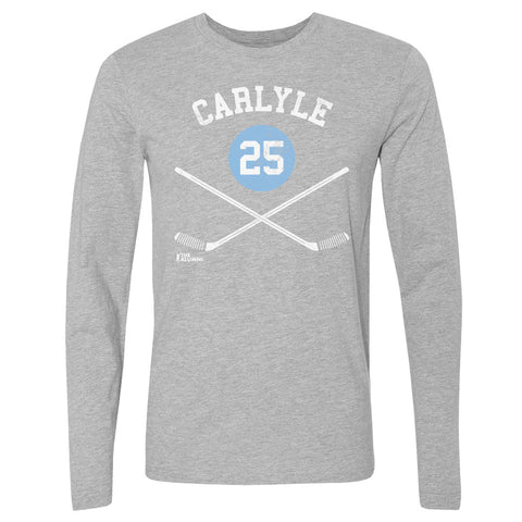 Randy Carlyle T-Shirt – Crewneck Long Sleeve Cotton Pittsburgh Sports Tee Men's Long Sleeve T-Shirt - YinzerShop