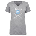 Randy Carlyle T-Shirt - Pittsburgh Apparel Cotton V-Neck Short Sleeve Tee Women's V-Neck T-Shirt - YinzerShop