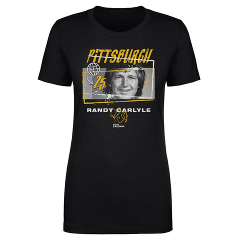 Randy Carlyle T-Shirt – Pittsburgh Sports Tee | Cotton Crewneck Short Sleeve Women's T-Shirt - YinzerShop