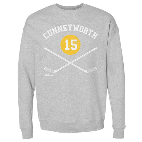 Randy Cunneyworth Crewneck Long Sleeve Sweatshirt – Regular Fit Cotton Polyester Blend Men's Crewneck Sweatshirt - YinzerShop