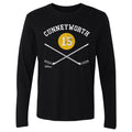 Randy Cunneyworth T-Shirt - Pittsburgh Hockey Shirt With 15 Sticks Design | Crewneck Long Sleeve Men's Long Sleeve T-Shirt - YinzerShop