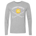 Randy Cunneyworth T-Shirt - Pittsburgh Hockey Shirt With 15 Sticks Design | Crewneck Long Sleeve Men's Long Sleeve T-Shirt - YinzerShop