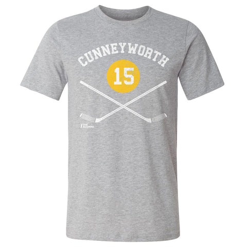 Randy Cunneyworth T-Shirt – Pittsburgh Hockey Tee With 15 Sticks Graphic Design Men's Cotton T-Shirt - YinzerShop