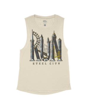 Tan Flowy Tank