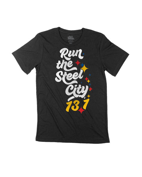 Run the Steel City Shirt – Breathable Running T-Shirt | Raw Threads Athletics Gear