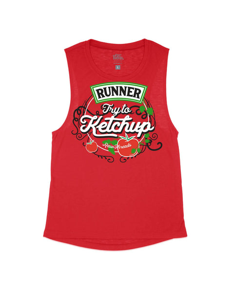 Runner T-Shirt - Funny Ketchup Pun Shirt | Moisture Wicking Race Day Apparel