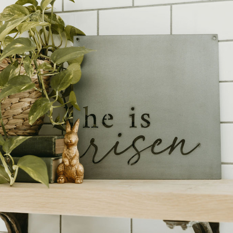 'He is Risen' Wall Decor Sign