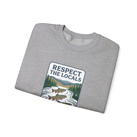 Respect the Locals River Steward Sweatshirt | Vintage National Park Wildlife Sweatshirt - YinzerShop