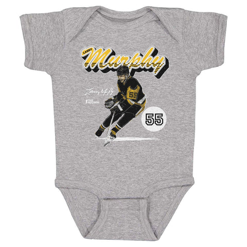 Retro Baby Bodysuit Larry Murphy Pittsburgh Style Cotton One-Piece Outfit Kids Baby Onesie - YinzerShop