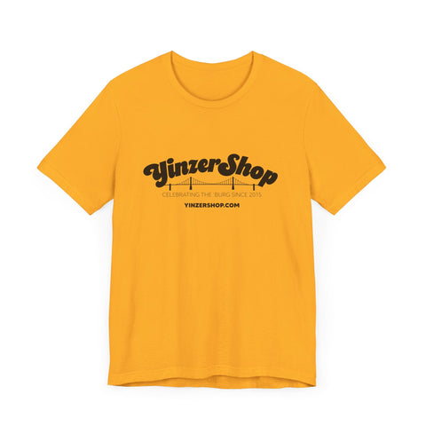 Retro Logo Tee - YinzerShop Short Sleeve Shirt | Bella Canvas 3001 Cotton T-Shirt - YinzerShop