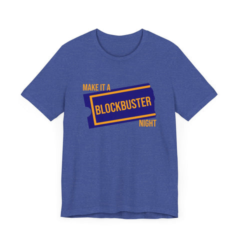 Retro Make it a Blockbuster Night - Short Sleeve Tee T-Shirt - YinzerShop