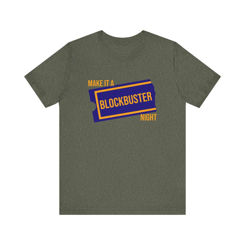 Retro Make it a Blockbuster Night - Short Sleeve Tee T-Shirt - YinzerShop
