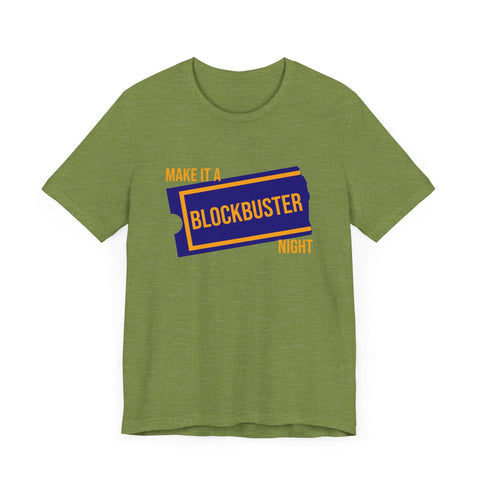 Retro Make it a Blockbuster Night - Short Sleeve Tee T-Shirt - YinzerShop