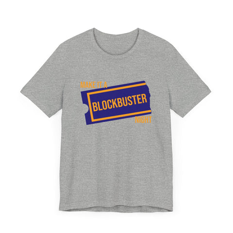 Retro Make it a Blockbuster Night - Short Sleeve Tee T-Shirt - YinzerShop