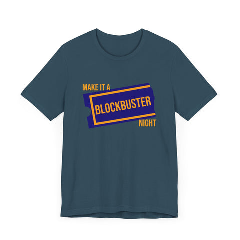 Retro Make it a Blockbuster Night - Short Sleeve Tee T-Shirt - YinzerShop