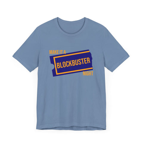 Retro Make it a Blockbuster Night - Short Sleeve Tee T-Shirt - YinzerShop