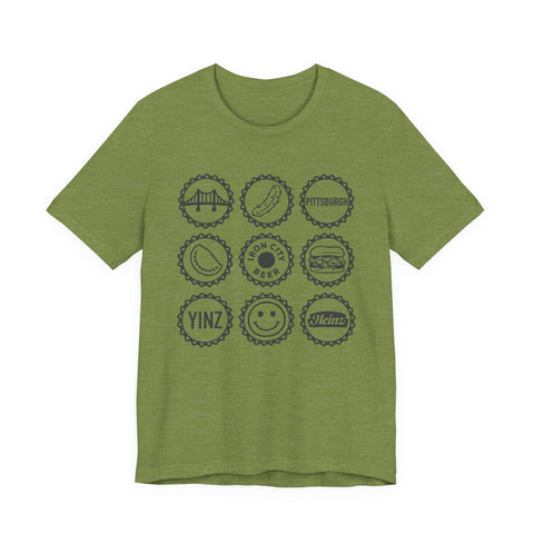 Retro Pittsburgh Icon Collage - Unisex Jersey Short Sleeve Tee T-Shirt - YinzerShop