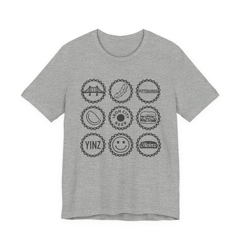 Retro Pittsburgh Icon Collage - Unisex Jersey Short Sleeve Tee T-Shirt - YinzerShop