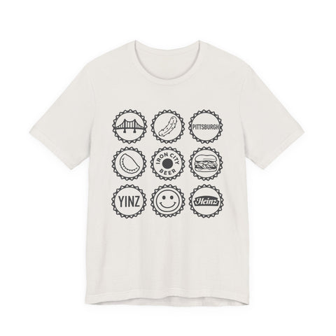 Retro Pittsburgh Icon Collage - Unisex Jersey Short Sleeve Tee T-Shirt - YinzerShop