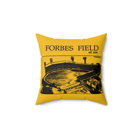 Retro Schematic Pillow - Forbes Field 1909 Baseball Themed Polyester Square Throw Cushion Home Decor - YinzerShop