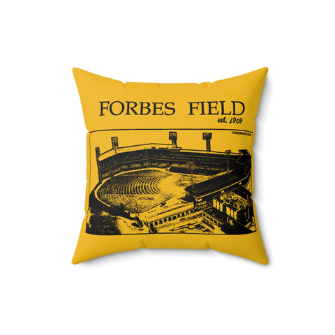 Retro Schematic Pillow - Forbes Field 1909 Baseball Themed Polyester Square Throw Cushion Home Decor - YinzerShop