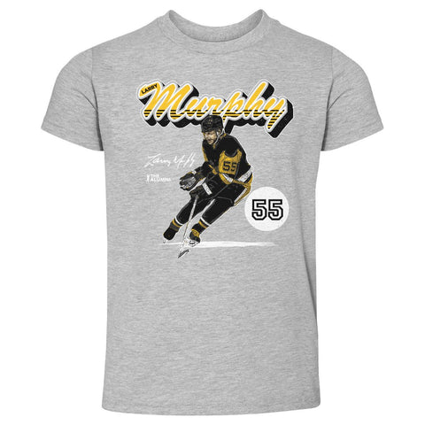 Retro Script T-Shirt – Larry Murphy Kids Crewneck Cotton Short Sleeve Tee Kids Toddler T-Shirt - YinzerShop
