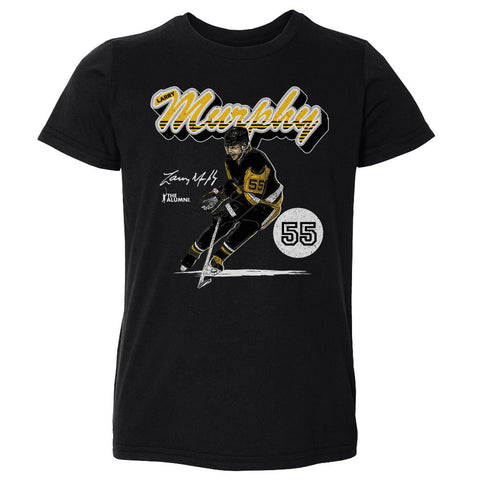 Retro Script T-Shirt – Larry Murphy Kids Crewneck Cotton Short Sleeve Tee Kids Toddler T-Shirt - YinzerShop
