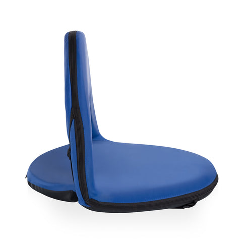 West Virginia Mountaineers Portable Reclining Seat - Adjustable Backrest, Lightweight Travel Chair