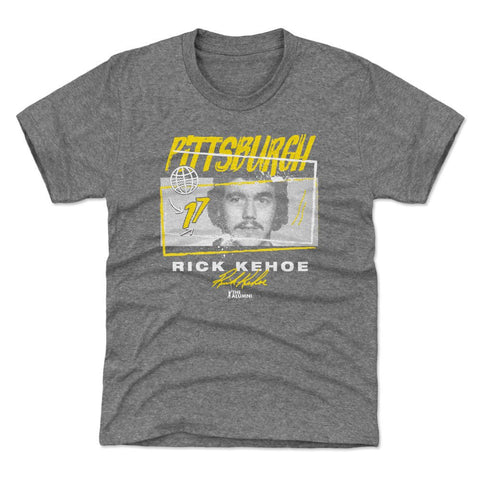 Rick Kehoe T-Shirt - Kids Crewneck Tee | Tri-Color Heather Cotton, Machine Washable Kids T-Shirt - YinzerShop