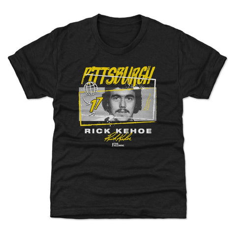 Rick Kehoe T-Shirt - Kids Crewneck Tee | Tri-Color Heather Cotton, Machine Washable Kids T-Shirt - YinzerShop
