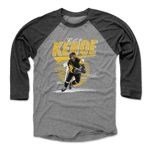 Rick Kehoe T-Shirt – Pittsburgh Comet Retro Hockey Shirt | 3/4 Sleeve Raglan Tee Men's Baseball T-Shirt - YinzerShop