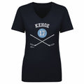 Rick Kehoe T-Shirt | Pittsburgh Hockey Shirt - Cotton V-Neck Tee With Hockey Sticks Graphic Women's V-Neck T-Shirt - YinzerShop