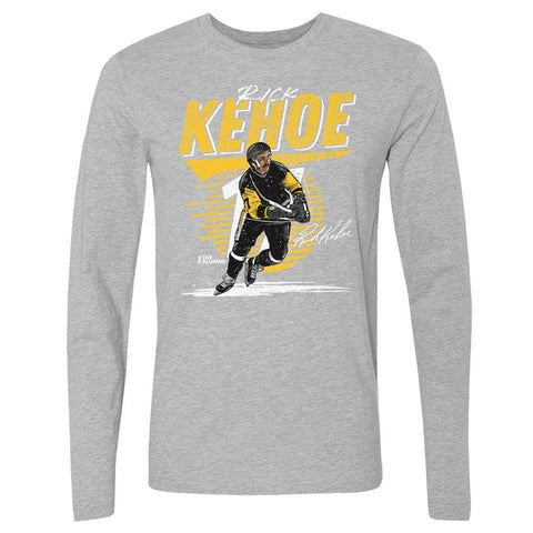 Rick Kehoe T-Shirt - Pittsburgh Hockey Shirt | Long Sleeve Cotton Crewneck Tee Men's Long Sleeve T-Shirt - YinzerShop