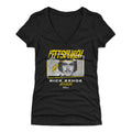 Rick Kehoe T-Shirt - Slim Fit V-Neck Tee | Tri Color Heather Cotton Blend Women's V-Neck T-Shirt - YinzerShop