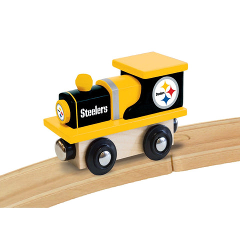 Pittsburgh Steelers Toy Train – Licensed NFL Team Logo Wooden Railroad Set