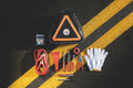 Roadside Emergency Kit - Pittsburgh Steelers Compact Car Kit with Reflective Hazard Sign Licensed - YinzerShop