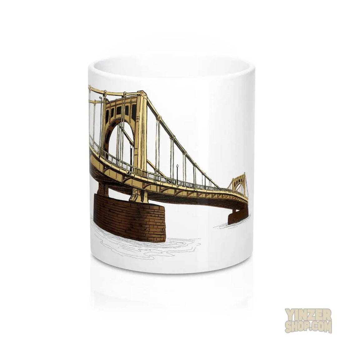Roberto Clemente Bridge, Pittsburgh | Coffee Mug 11oz Mug Printify 11oz  