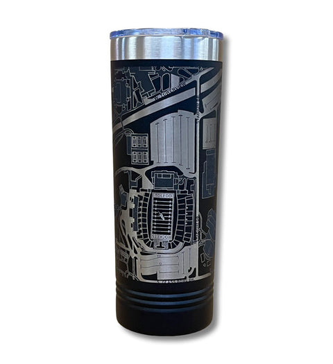 University of Toledo Tumbler Art (Glass Bowl) | StadiumMapArt Ohio StadiumMapArt