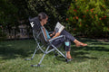 Rocking Camp Chair - West Virginia Mountaineers Foldable Camping Chair With Steel Frame Licensed - YinzerShop