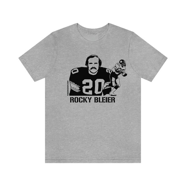 Rocky Bleier Legend T-Shirt Short Sleeve Tee T-Shirt Printify Athletic Heather S 