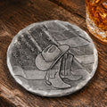 Rodeo Boots Coaster | Wendell August Forge Western Coasters & Cowboy Drink Mats - YinzerShop