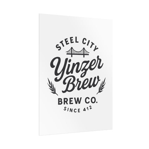 Rolled Art Poster – Pittsburgh Beer Poster With Giclée UV Resistant Print Poster - YinzerShop