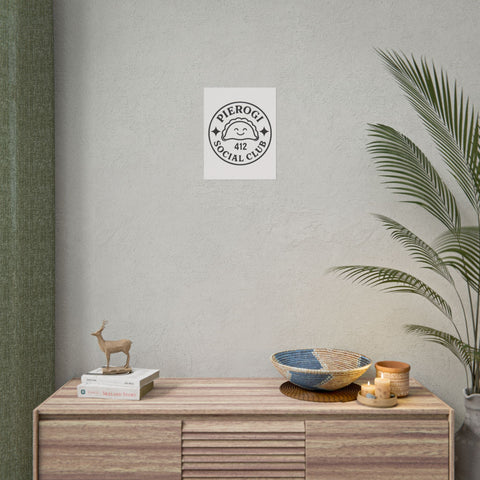 Rolled Poster - Pierogi Social Club Vintage City Art Print with Giclée Printing Poster - YinzerShop