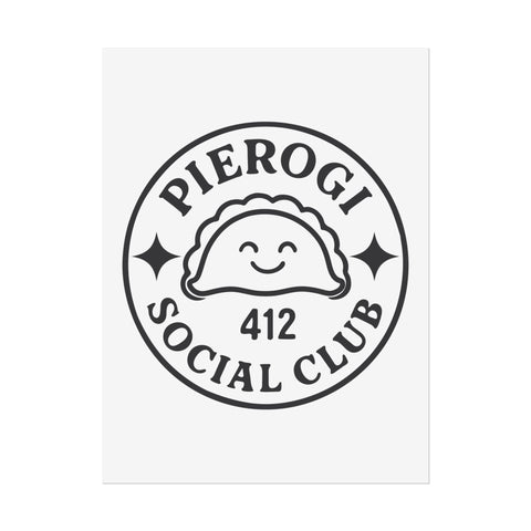 Rolled Poster - Pierogi Social Club Vintage City Art Print with Giclée Printing Poster - YinzerShop