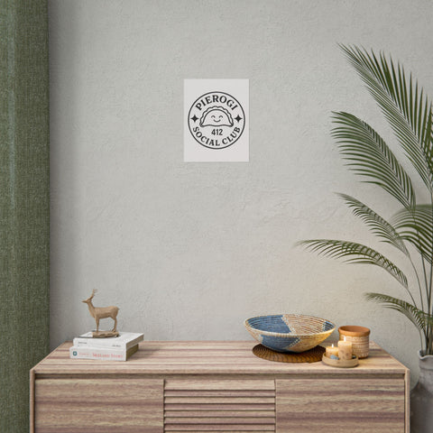 Rolled Poster - Pierogi Social Club Vintage City Art Print with Giclée Printing Poster - YinzerShop
