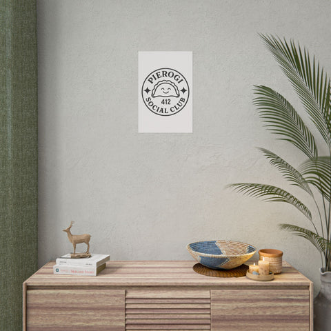 Rolled Poster - Pierogi Social Club Vintage City Art Print with Giclée Printing Poster - YinzerShop