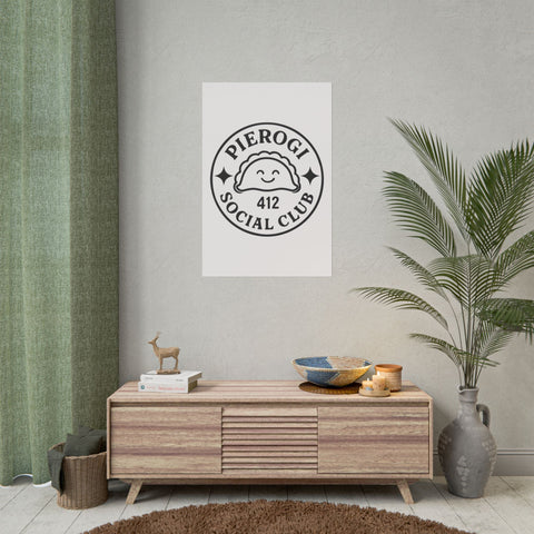Rolled Poster - Pierogi Social Club Vintage City Art Print with Giclée Printing Poster - YinzerShop