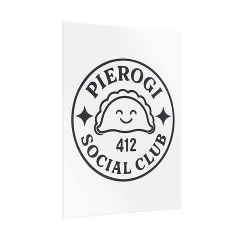 Rolled Poster - Pierogi Social Club Vintage City Art Print with Giclée Printing Poster - YinzerShop