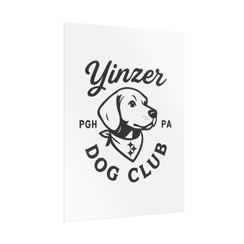 Rolled Poster – Yinzer Dog Club Vintage Art Print on Archival Paper Poster - YinzerShop