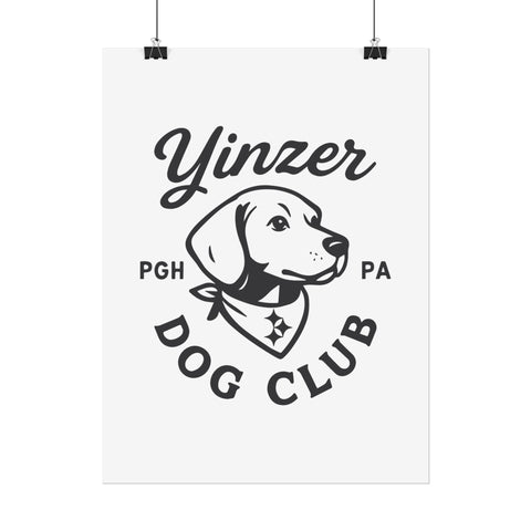 Rolled Poster – Yinzer Dog Club Vintage Art Print on Archival Paper Poster - YinzerShop